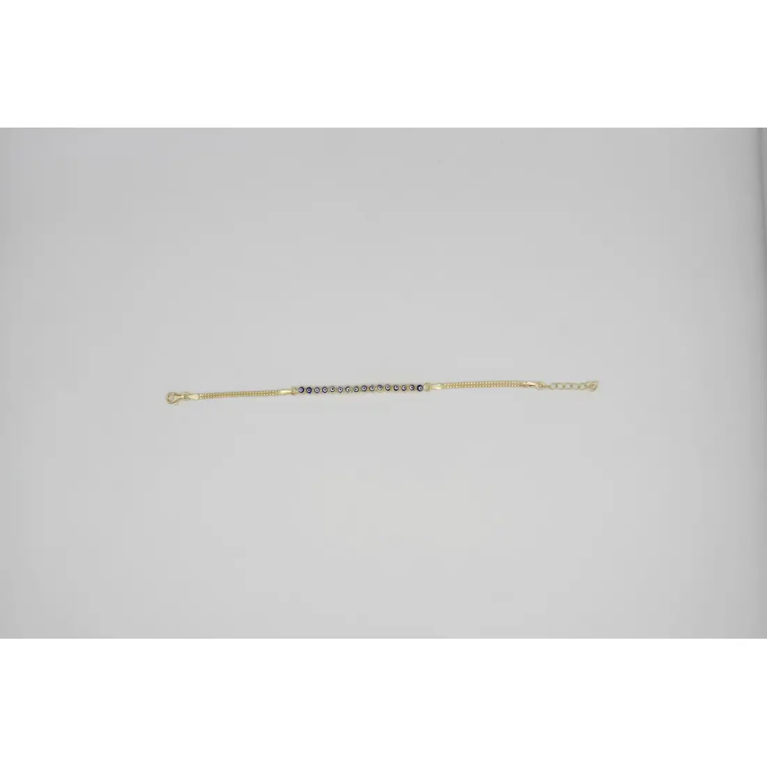 Nazar Boncuğu Bileklik Sarı Gümüş