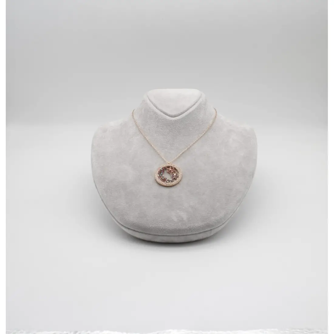 Kelebekli Halka Kolye