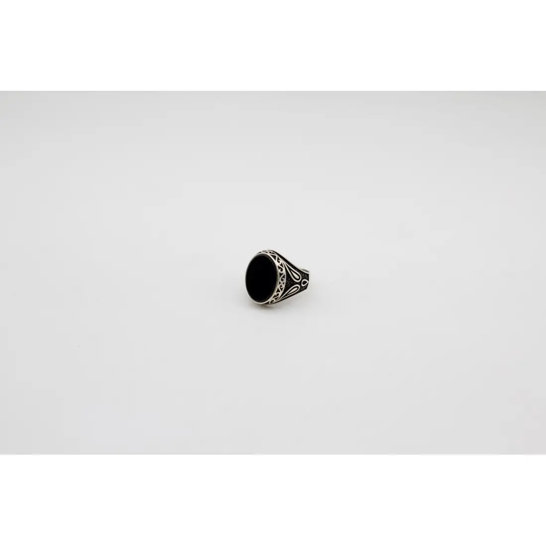Siyah Akik Erkek Yüzüğü