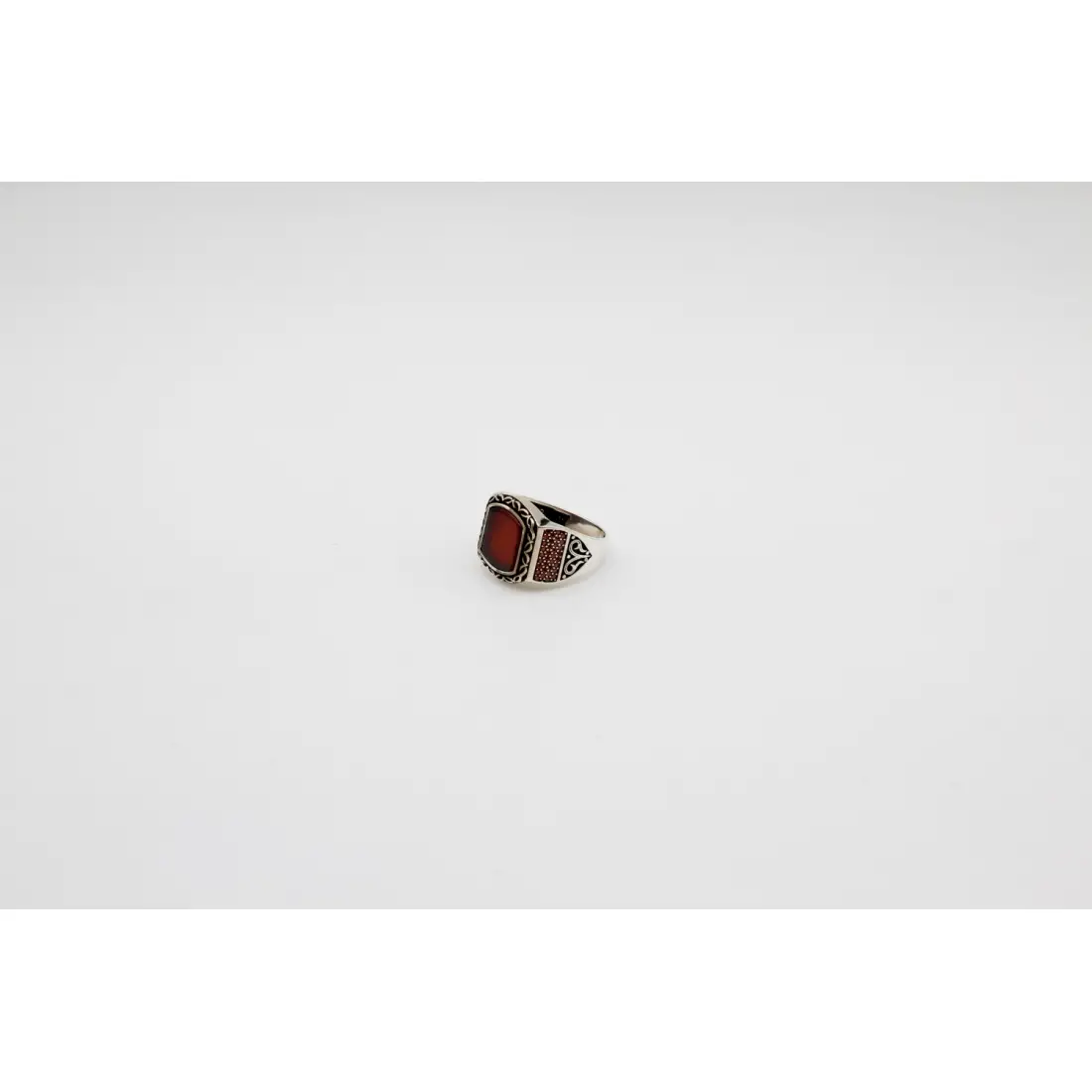 Akik Taşlı Erkek Yüzüğü