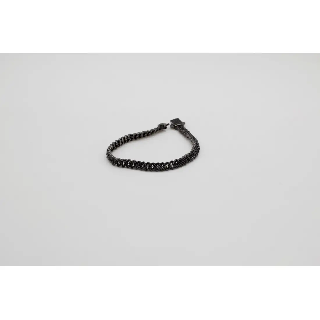 Siyah Taşlı Zincir Bileklik
