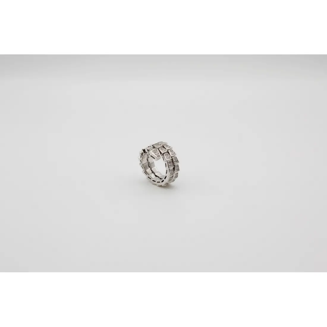 Yılan İki Tur Gümüş Yüzük