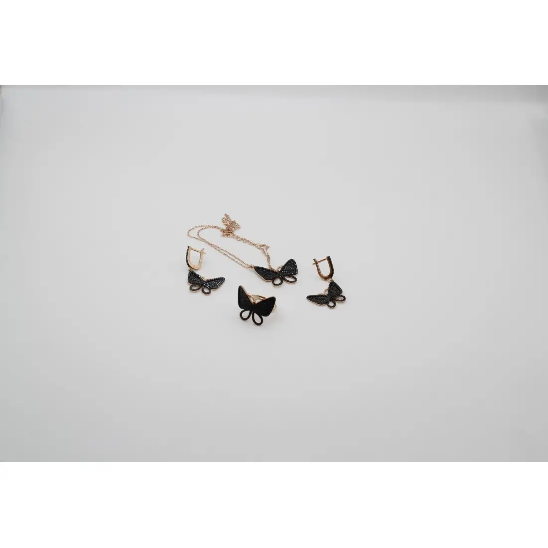 Kolye, Küpe ve Yüzük Üçlü Gümüş Set