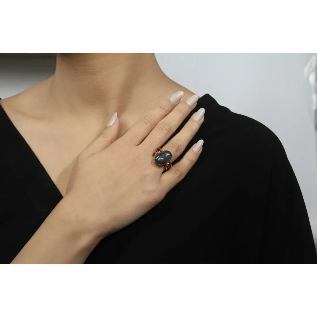 Labradorit Gümüş Yüzük