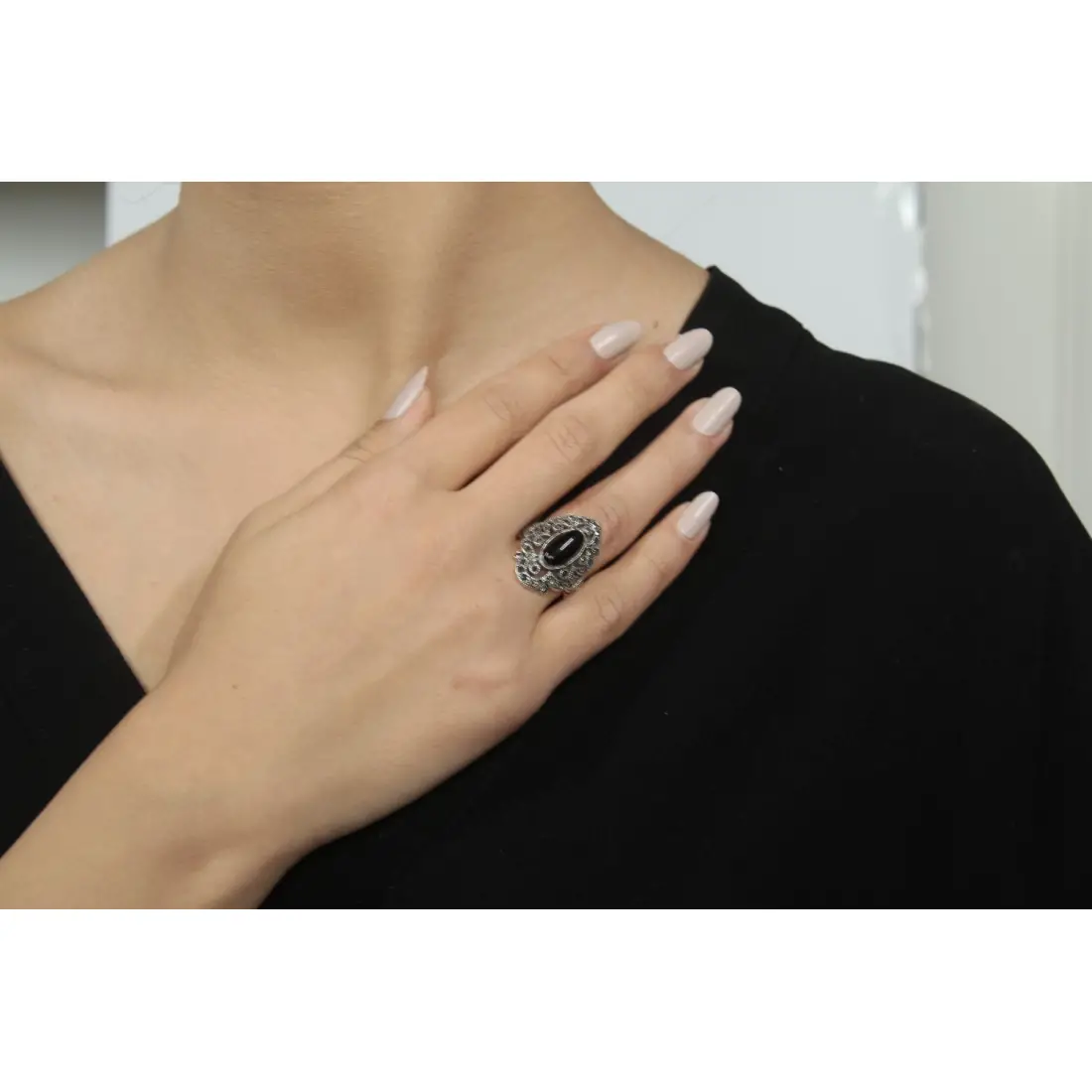 Onıx Taşlı Yüzük