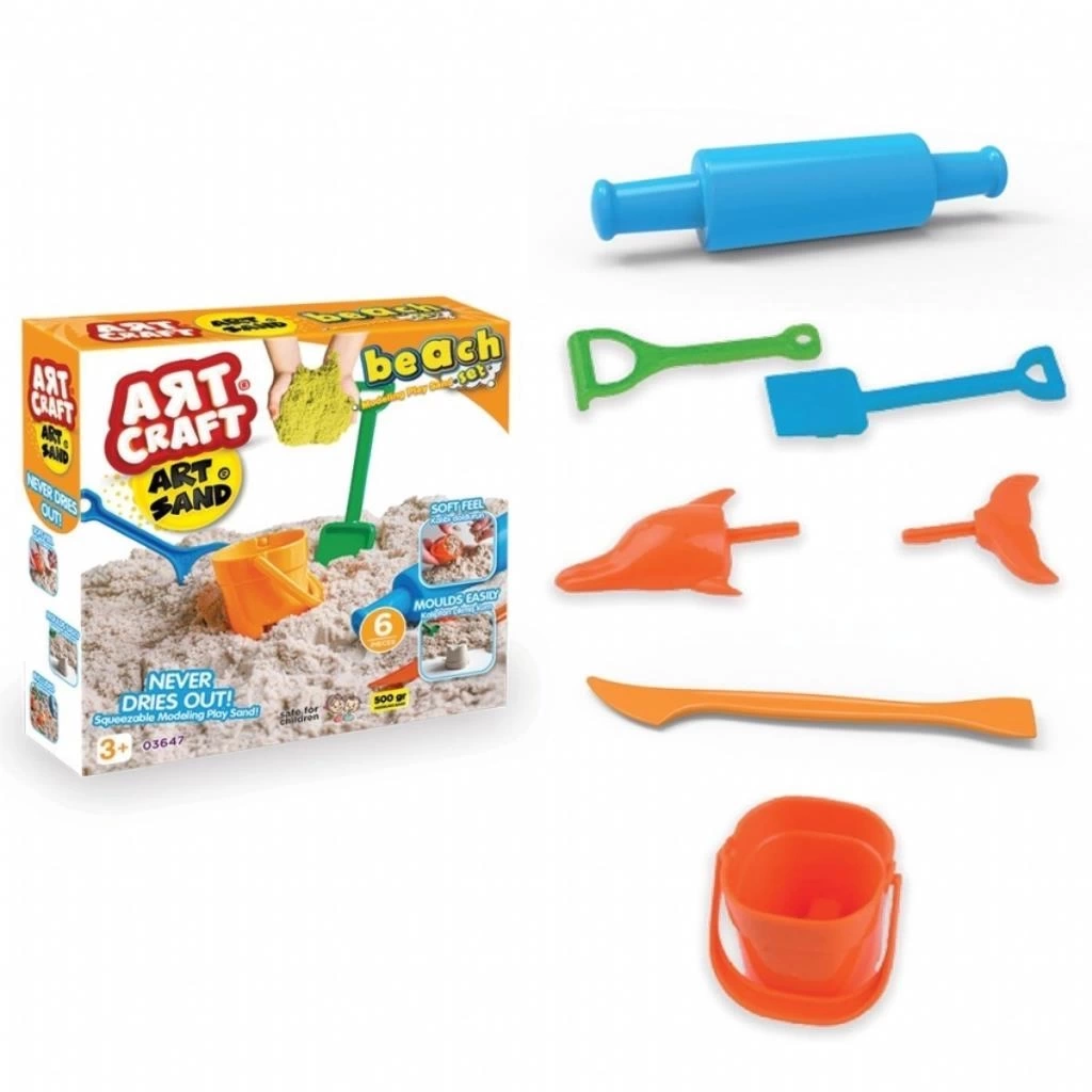 Nessiworld 03647 500GR PLAJ KUM SET ART STAND