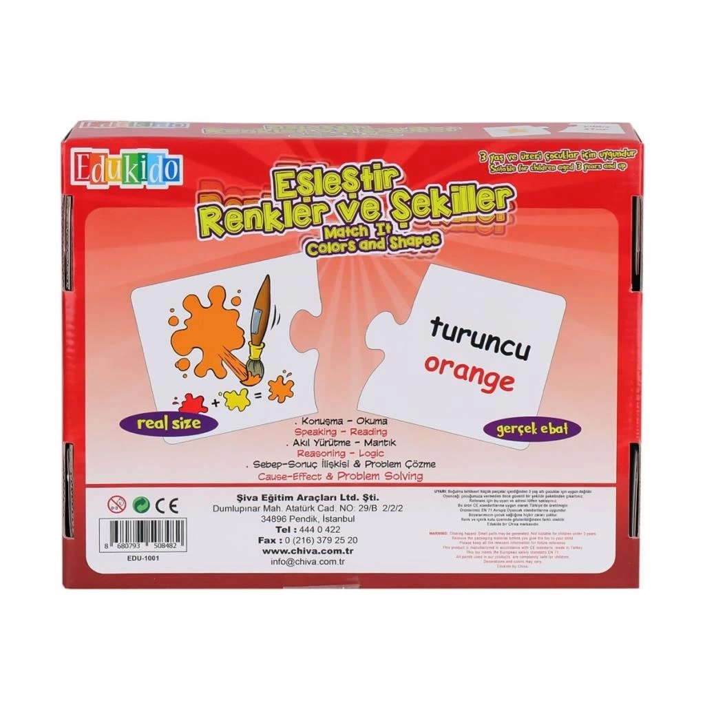 1001-CS Eşleştir Renkler ve Şekiller