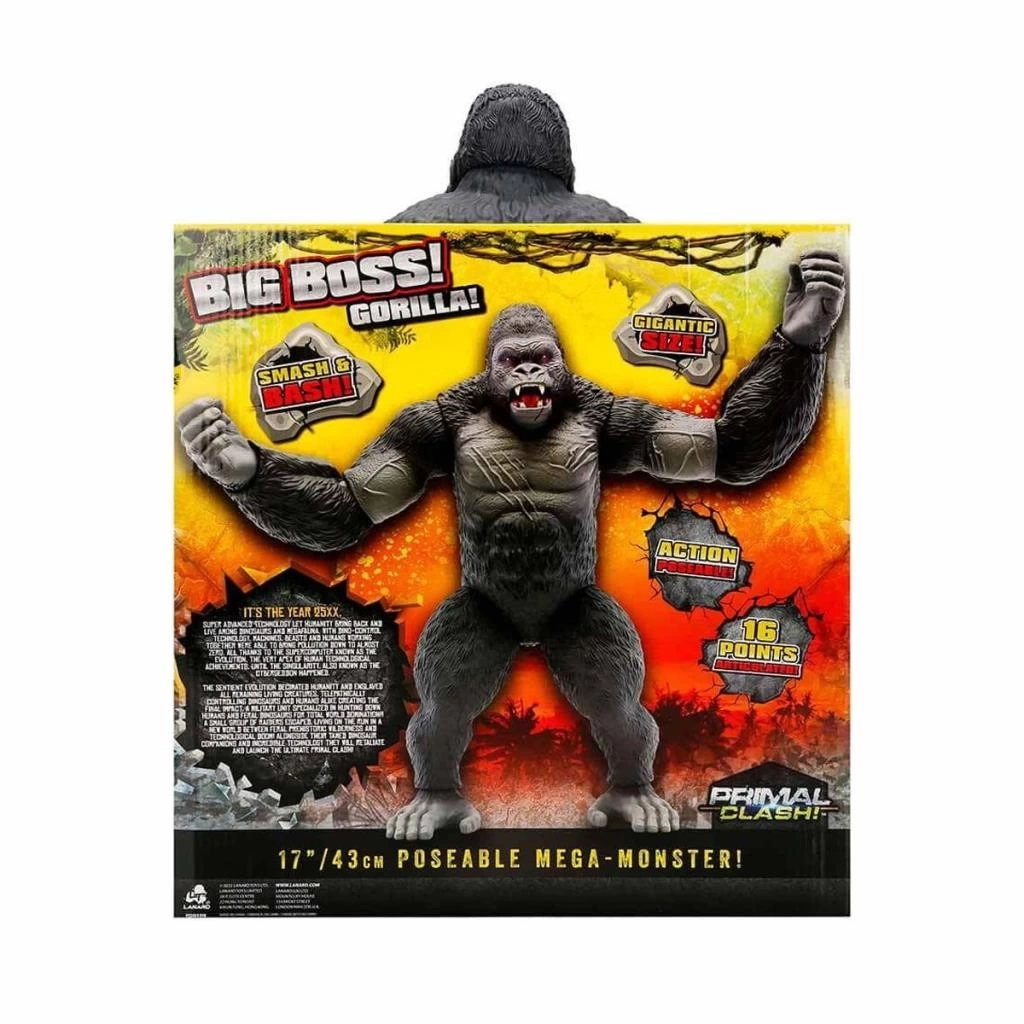 1037113 Primal Clash Büyük Patron Goril 42 cm -Sunman