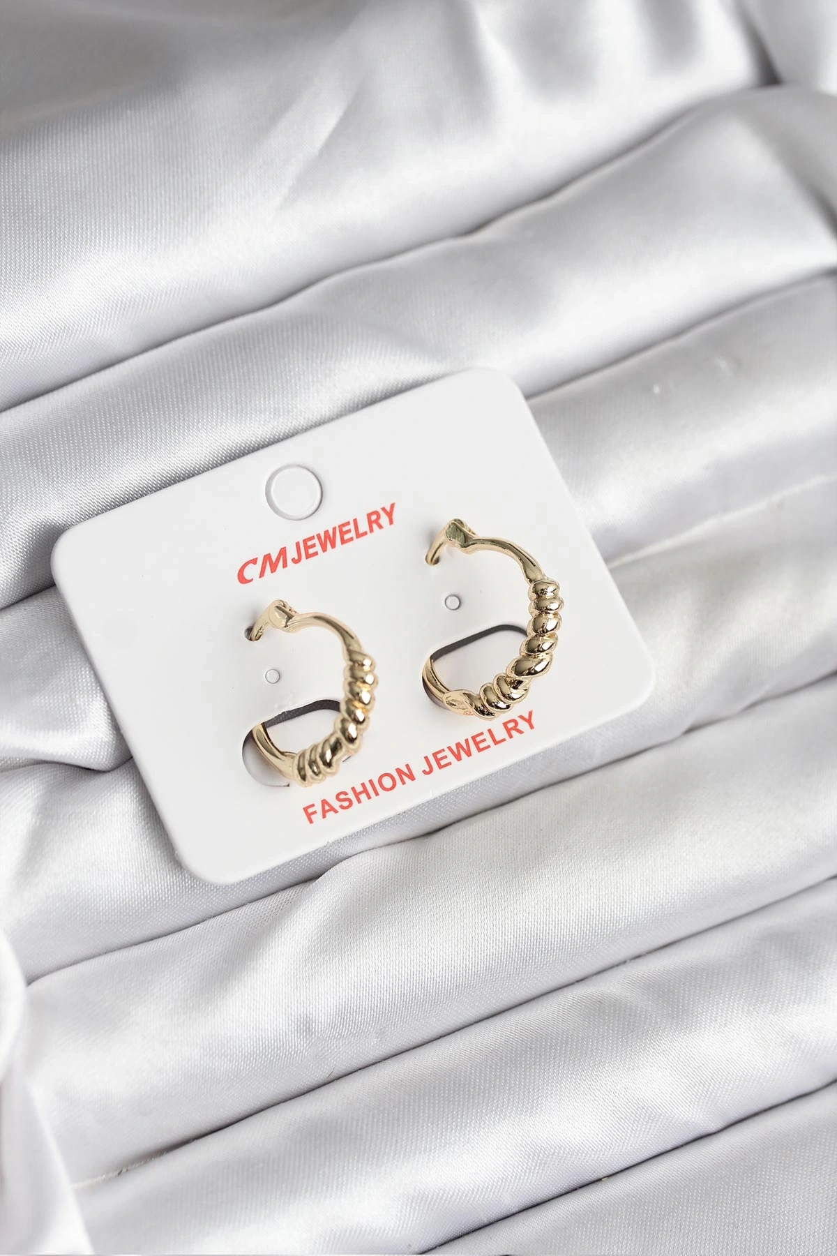 14K Gold Renk Kaplama CM Kadın Küpe