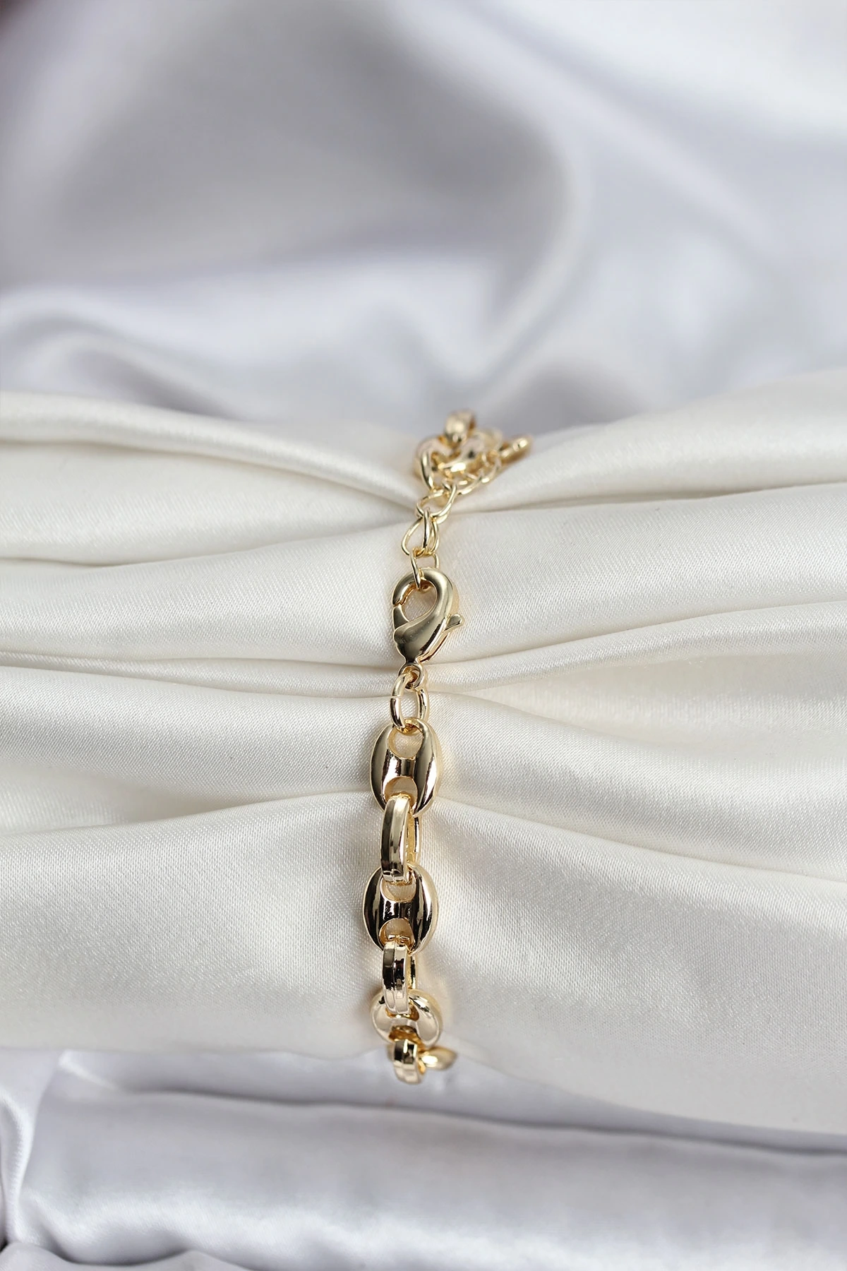 14K Gold Renk Kaplama Kahve Çekirdeği Model CM Kadın Bileklik