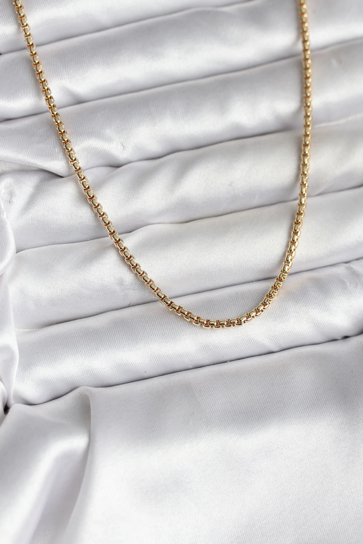 14K Gold Renk Kaplama Zincir Model CM Kadın Kolye