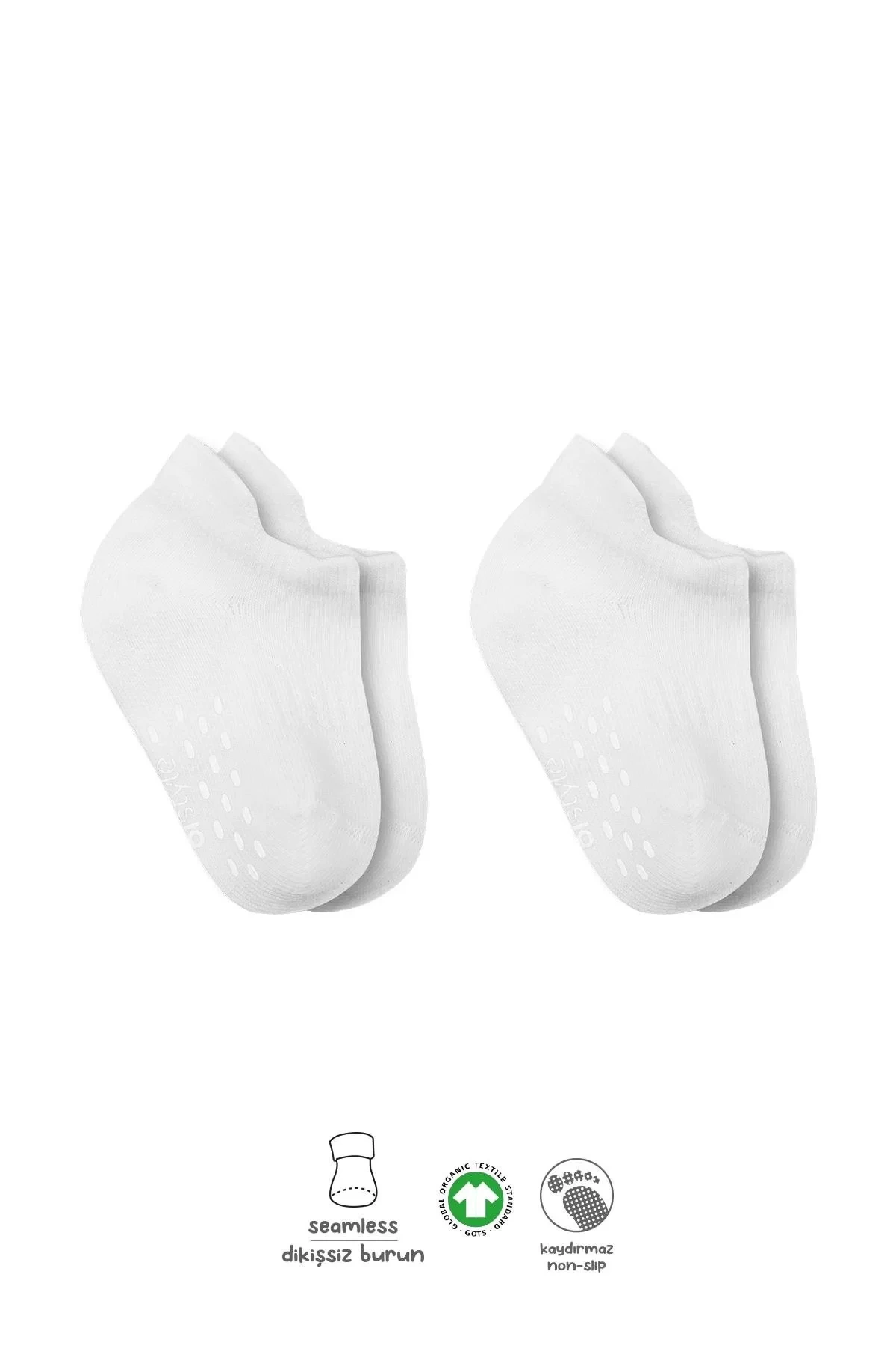 2li Sneakers Kaymaz Basic Penye Çorap Bs20103 Beyaz Beyaz