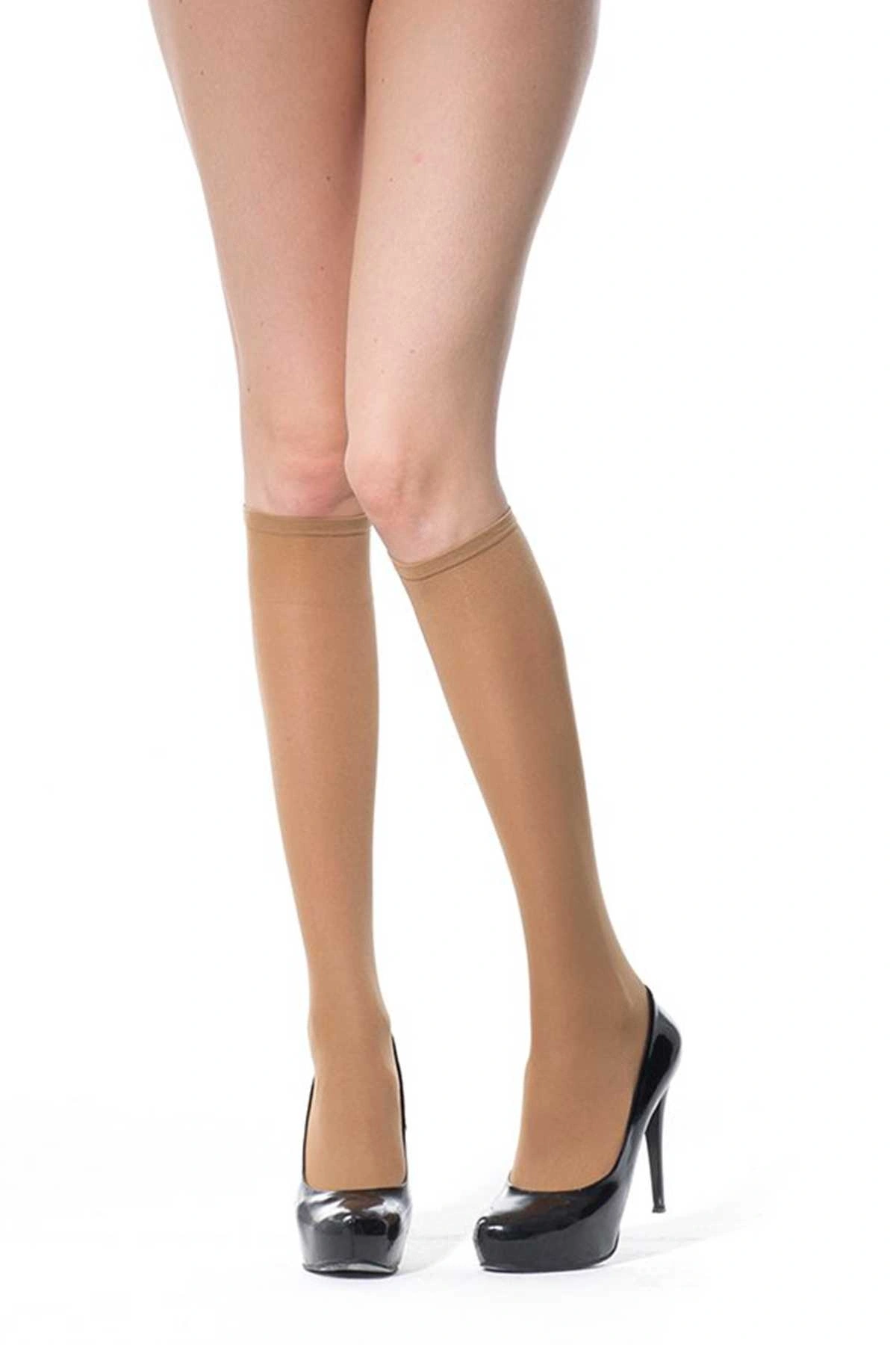 24 Adet Kalın Dizaltı Çorap 70 Denye 57 Ten