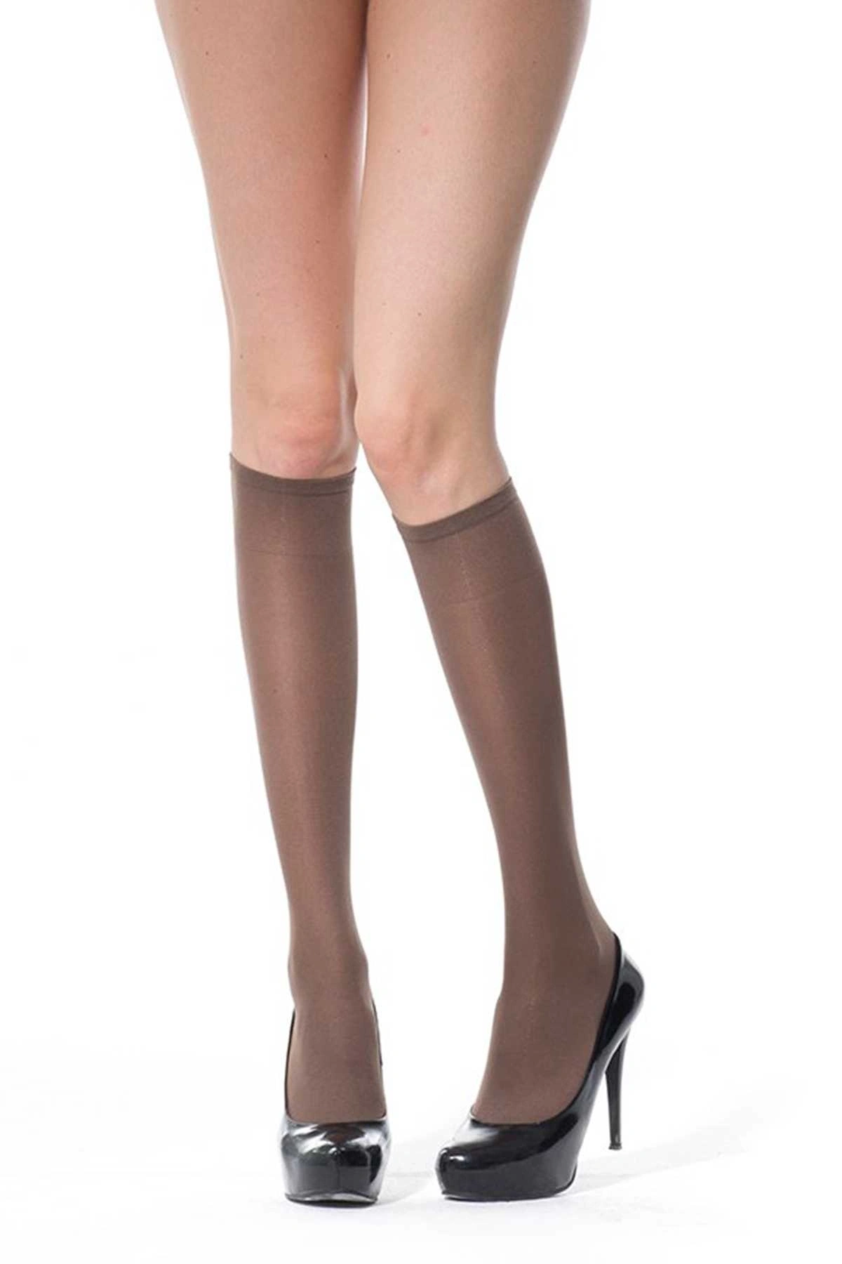 24 Adet Kalın Dizaltı Çorap 70 Denye 86 Vizon