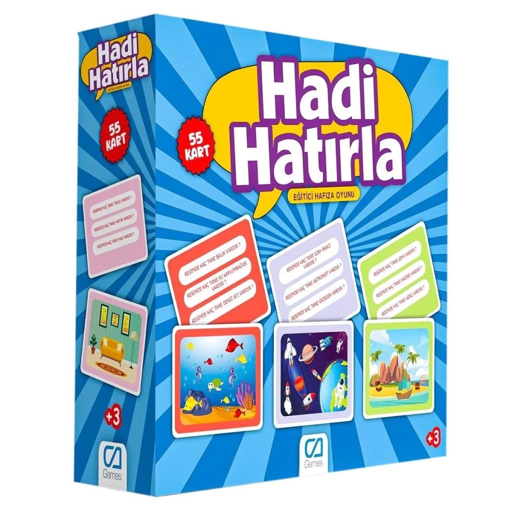 Nessiworld 5108 CA Games,  Hadi Hatırla  - Eğitici Hafıza Oyunu / +5 yaş