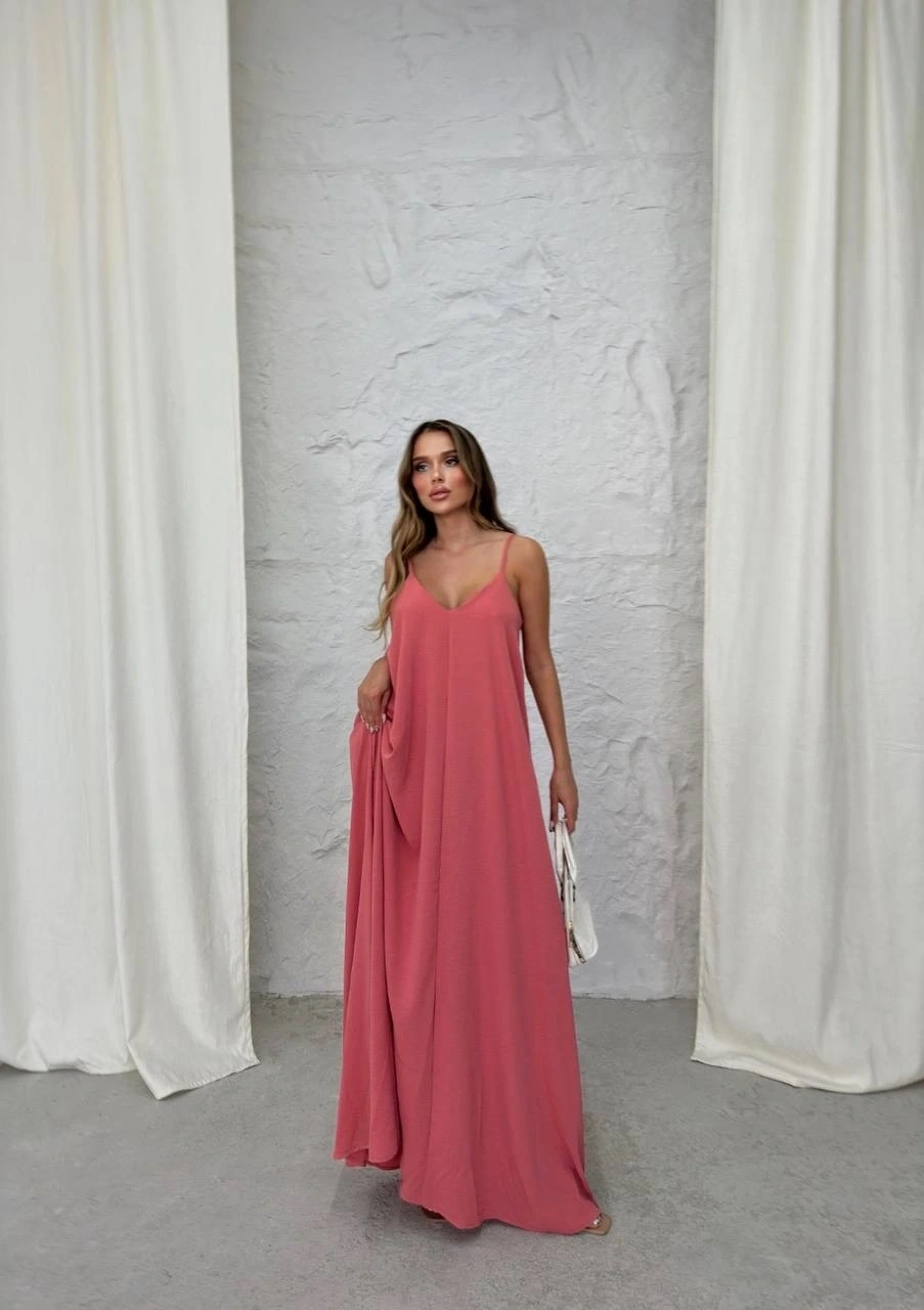 Aerobin uzun elbise pembe pt