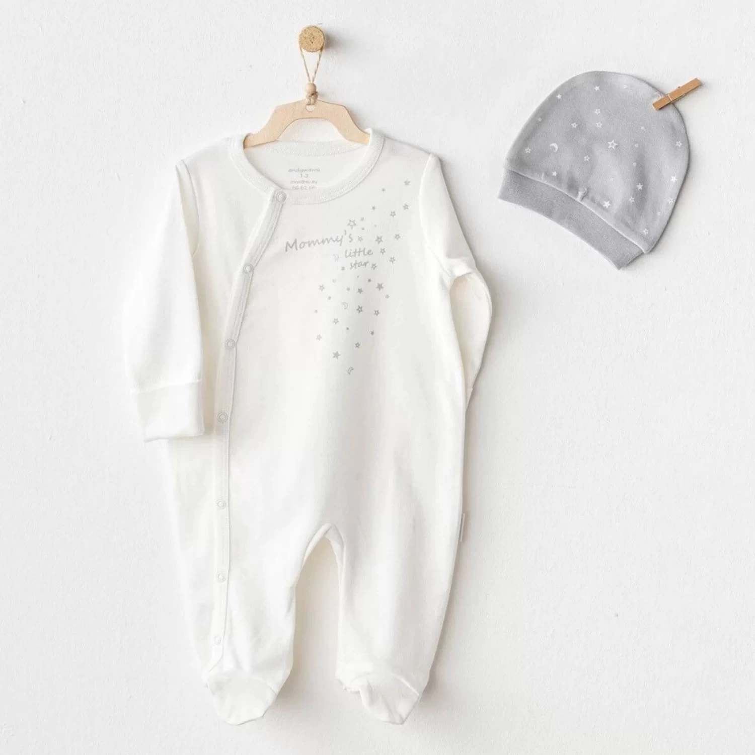 Andywawa Ac25705 Mommys Little Star Tulum Takım Ekru