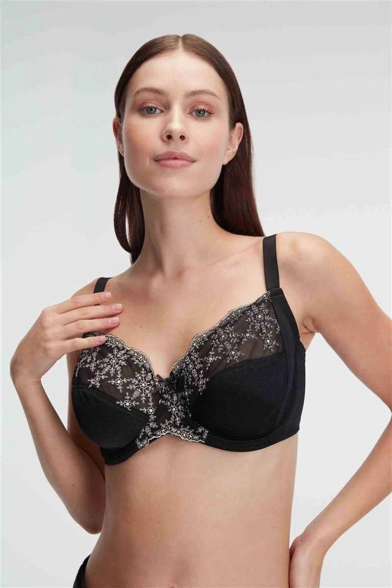 Balenli Desteksiz Dolgusuz Toparlayıcı Dantelli Küçültücü Sütyen