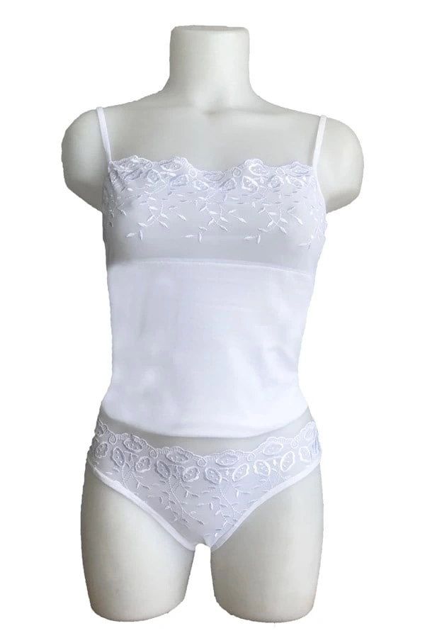 Berrak Brodeli İp Askılı Bikini Takım 2112