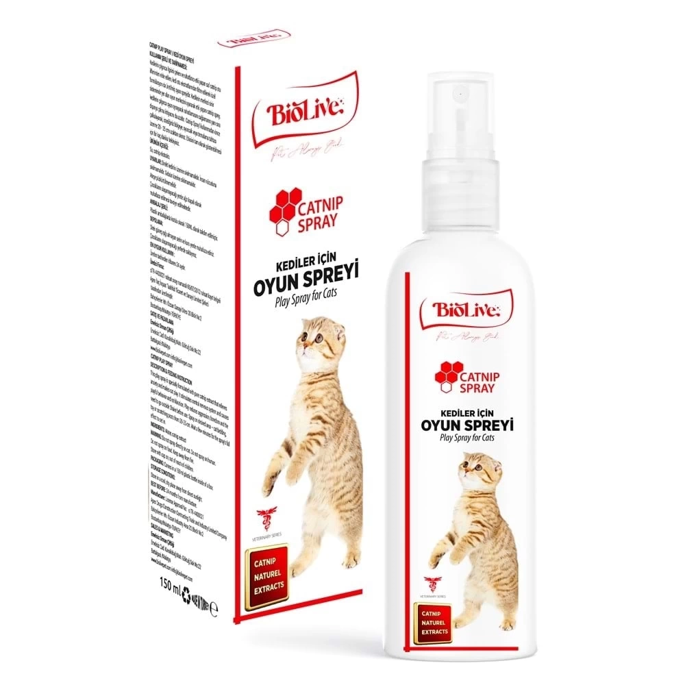 Biolive Kediler İçin Oyun Spreyi 150ml