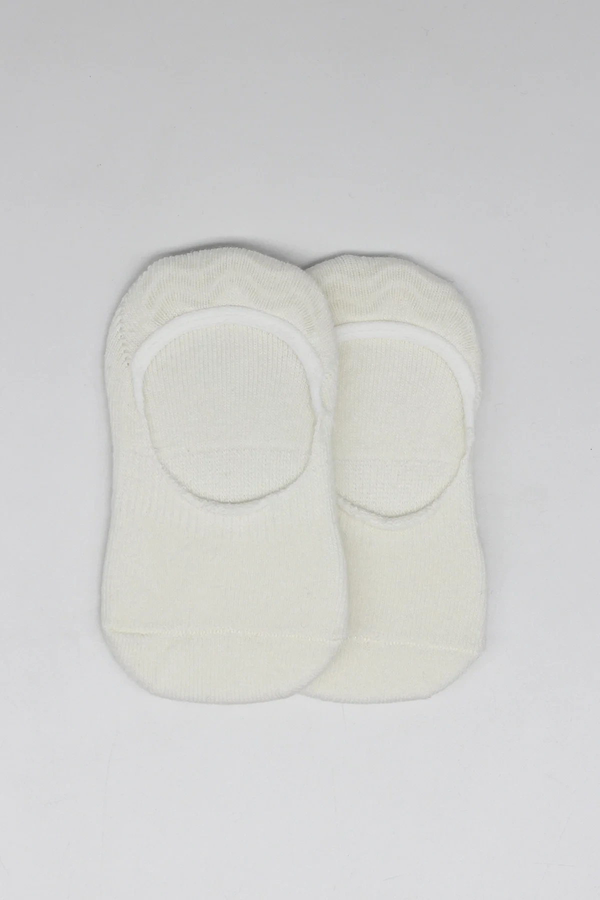 Bistyle 2li Penye Babet Silikonlu Basic Çorap 30104 Ekru Ekru
