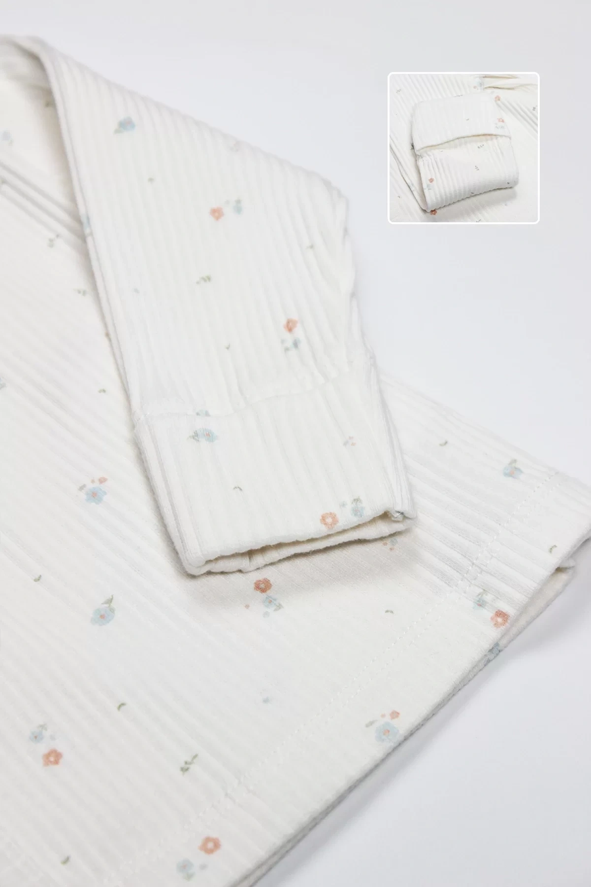 Bistyle Bloom White 3lü Zıbın Takım 13112 Ekru Gül Kurusu
