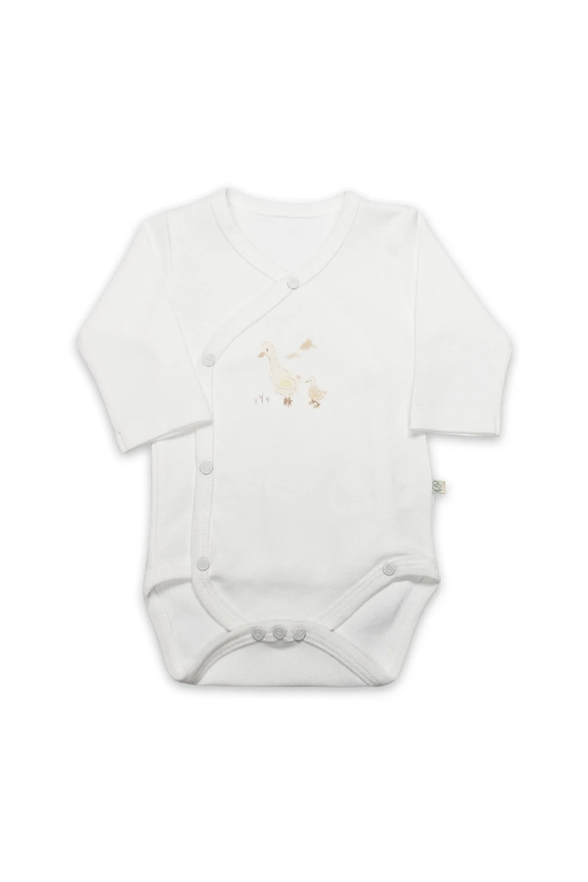 Bistyle Kruvaze  Body Uzun Kol Welcome Baby Duck 17108 Sarı