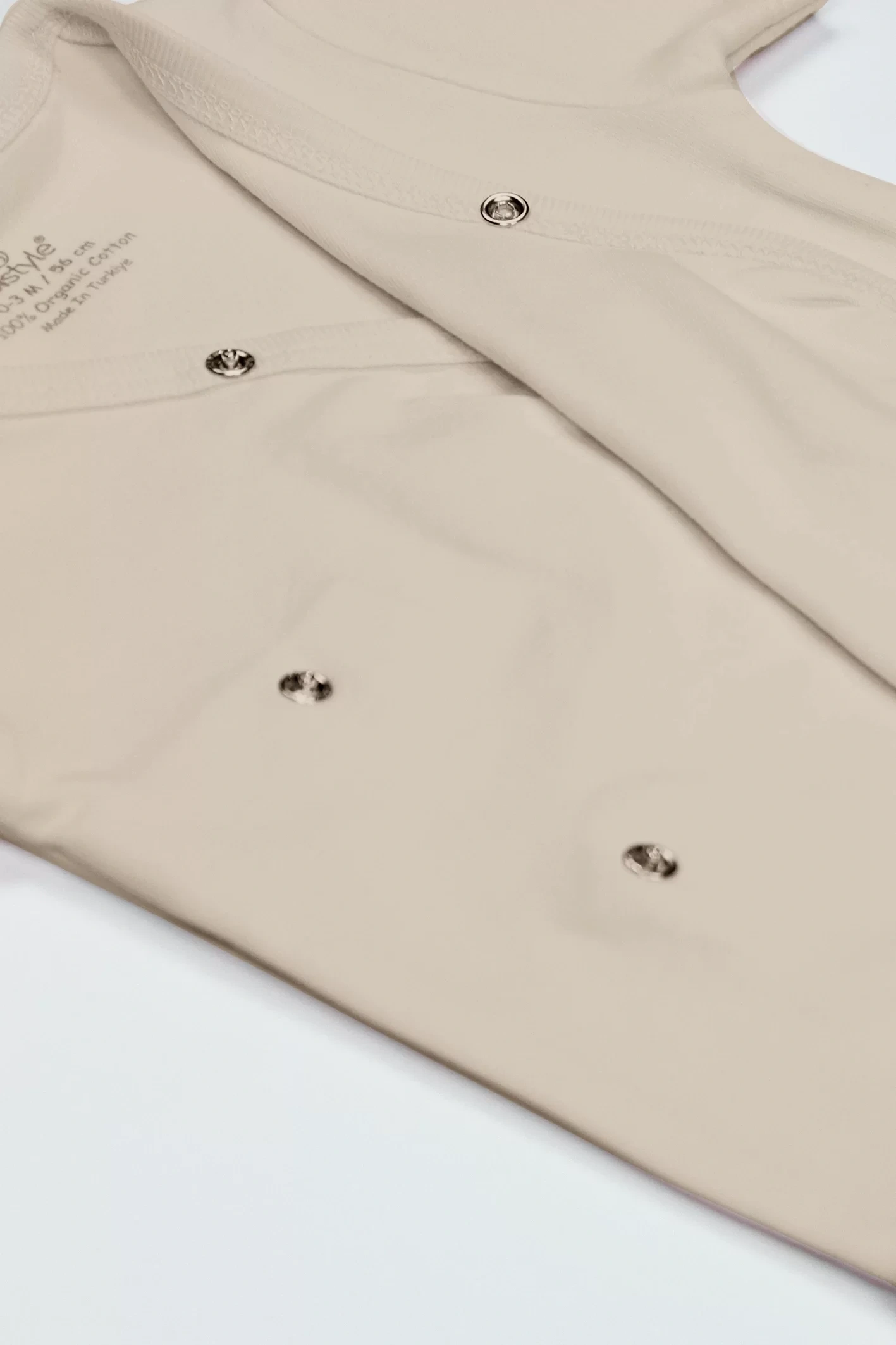 Bistyle Organik Natural Basic Style Kruvaze Uzun Kol Body Bs17102 Bej