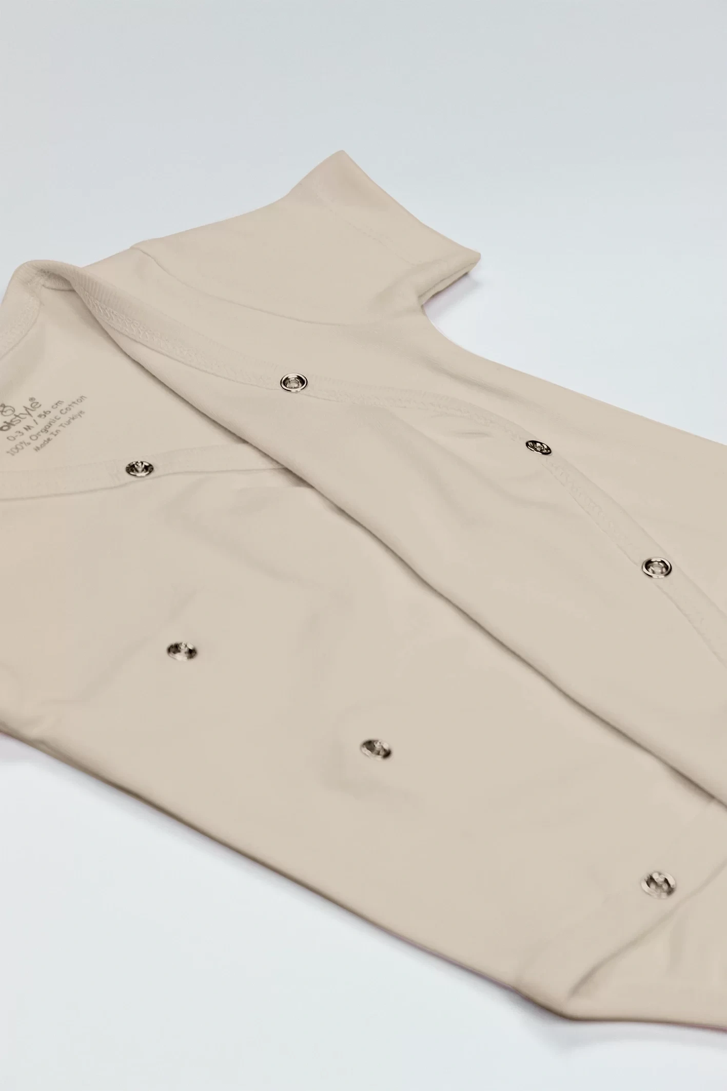 Bistyle Organik Natural Basic Style Kruvaze Yarım Kol Body Bs17101 Bej