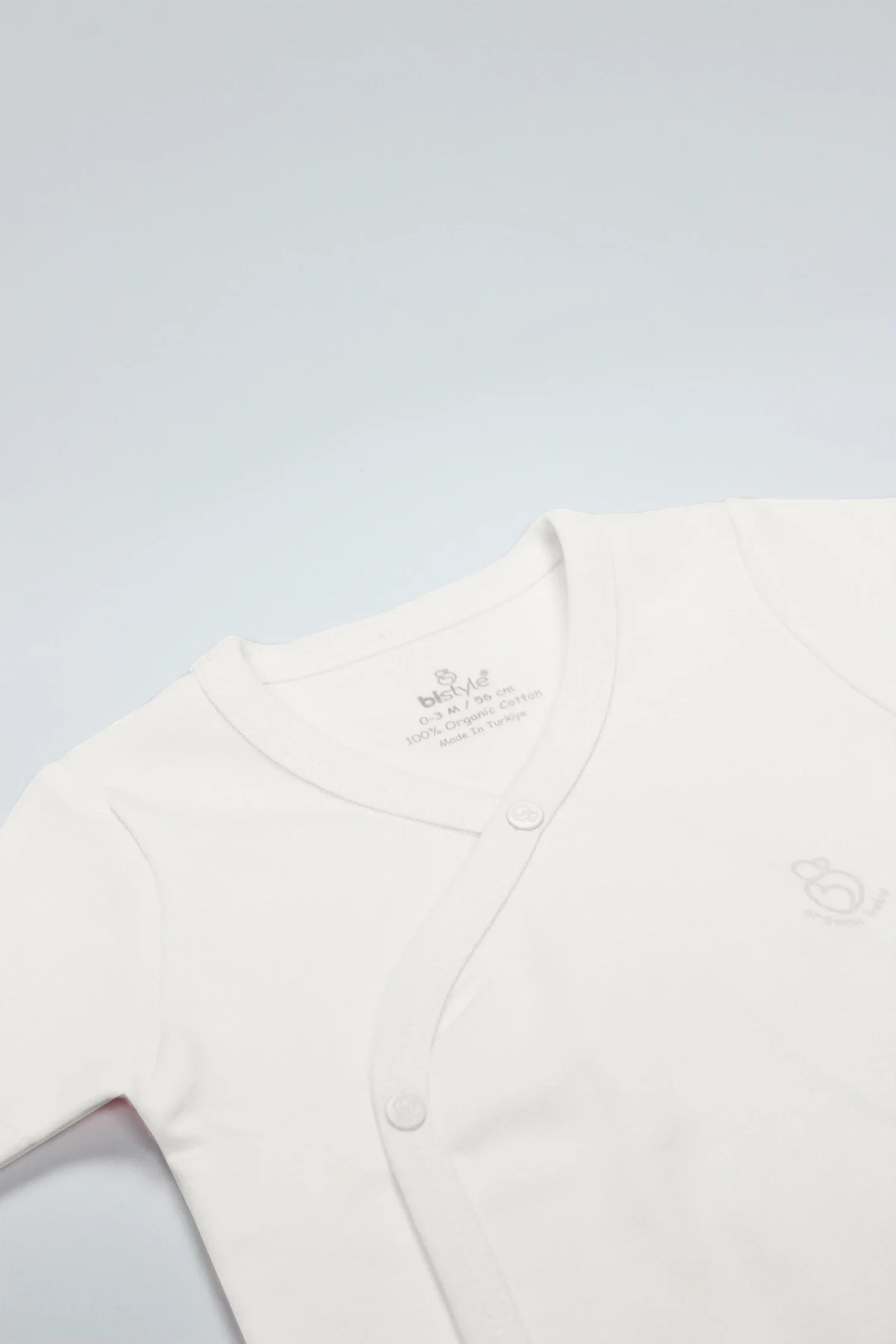 Bistyle Organik Natural Basic Style Kruvaze Yarım Kol Body Bs17101 Ekru