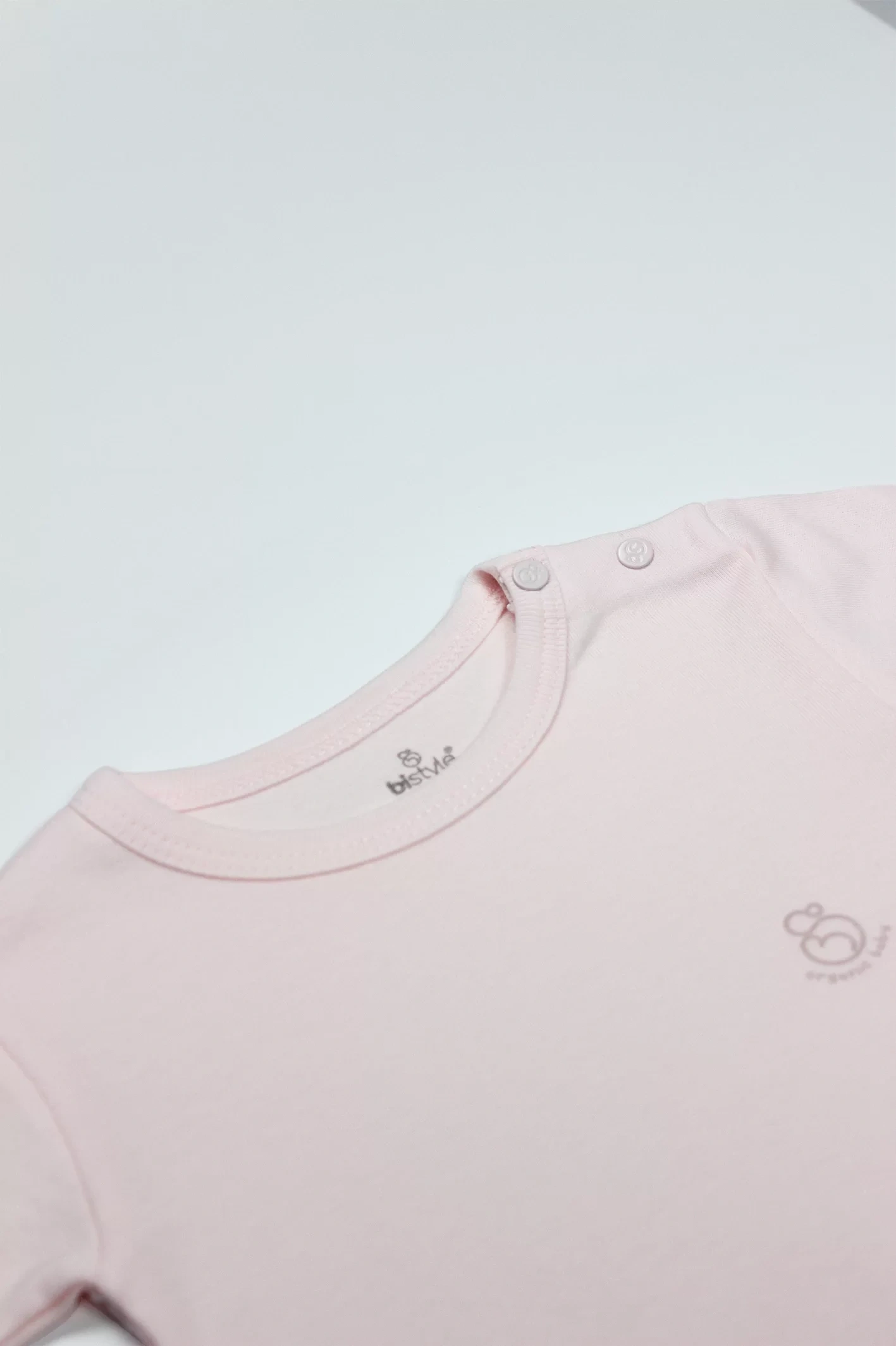 Bistyle Organik Natural Basic Style Yarım Kol Body Bs17103 Pembe