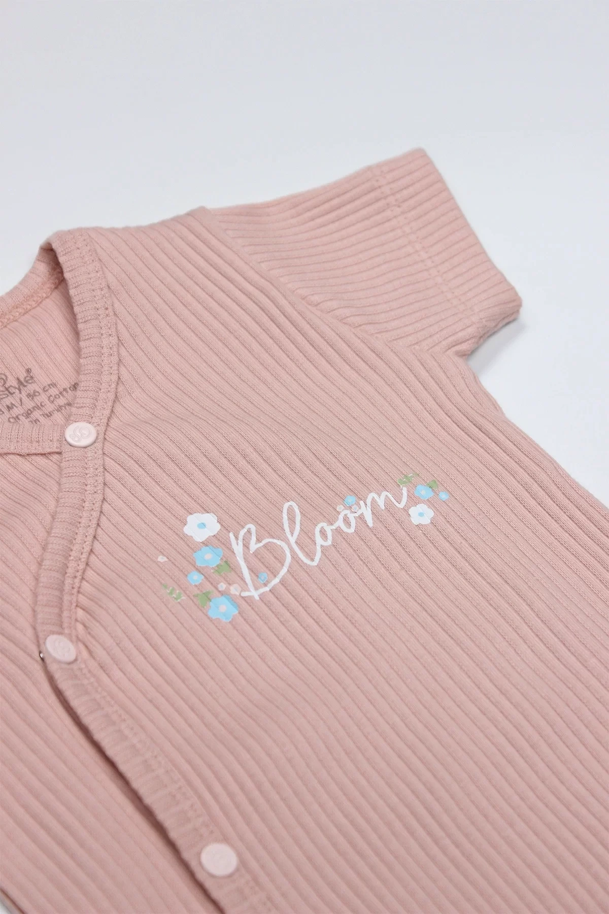 Bloom Rose 2li Yarım Kol Badi 17119 Ekru Gül Kurusu