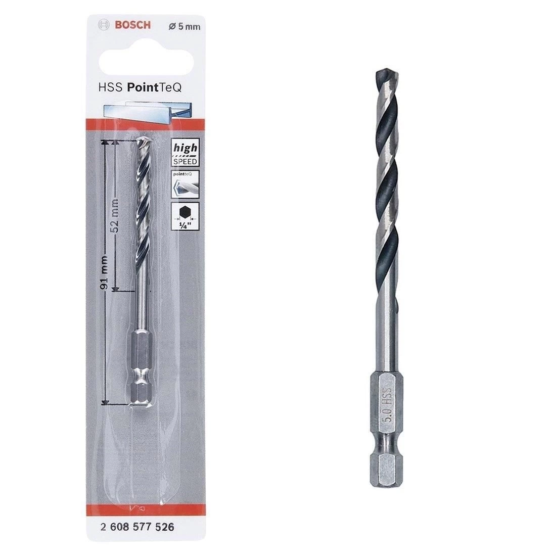 Bosch Pointteq Altıgen Şaftlı Hss Matkap Ucu 5 mm