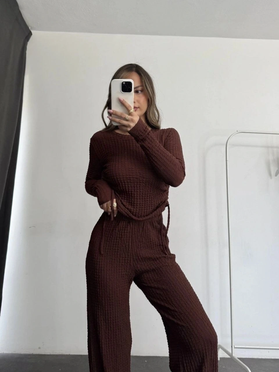 Bubble alt üst takım kahve pt510446