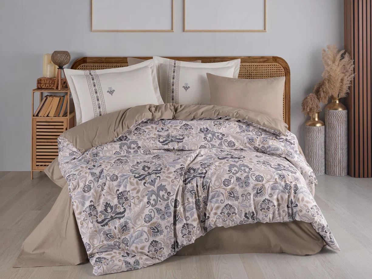 Çift Kişilik Poplin Nev Anabel Gri