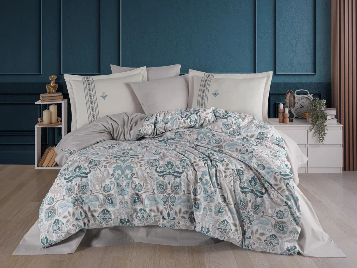 Çift Kişilik Poplin Nev Anabel Turkuaz