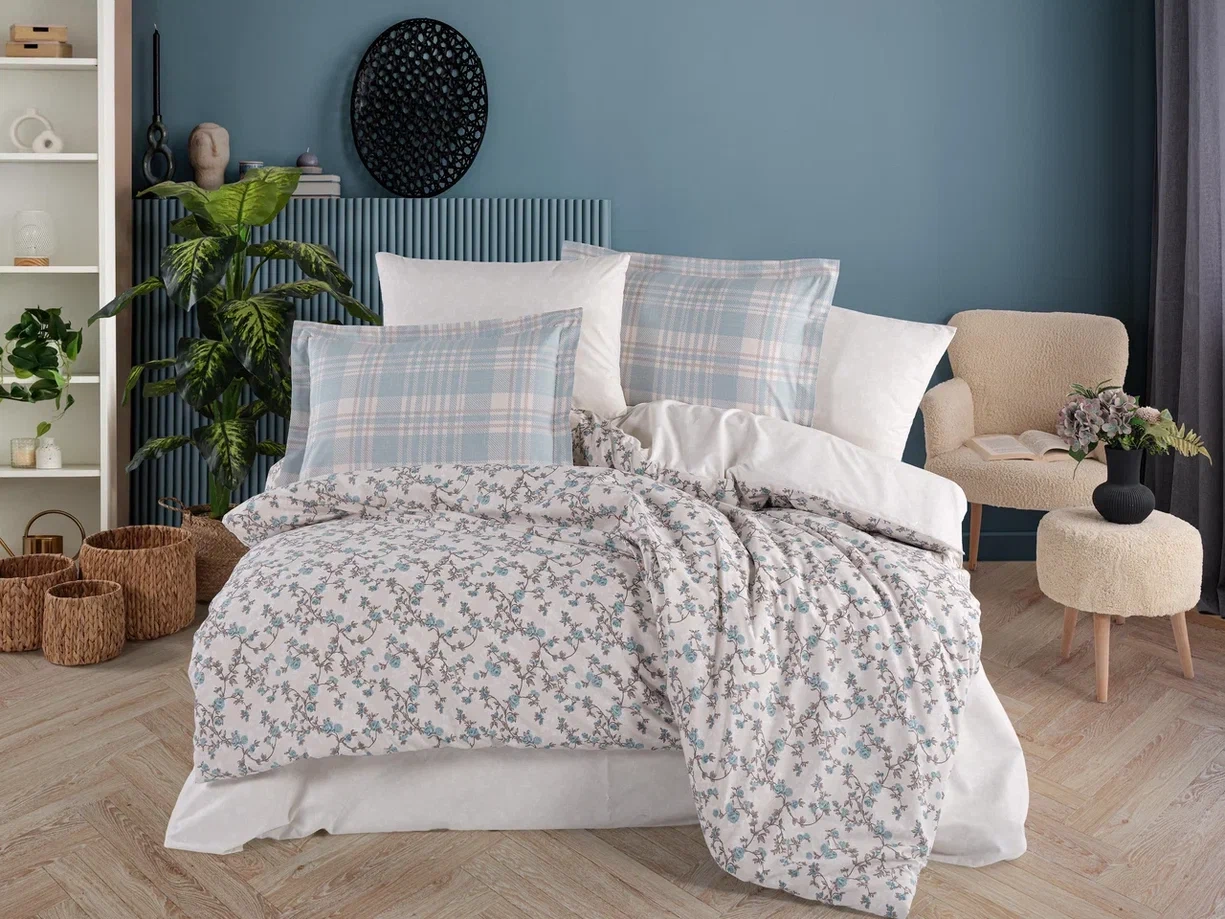 Çift Kişilik Poplin Nev Lola Mavi