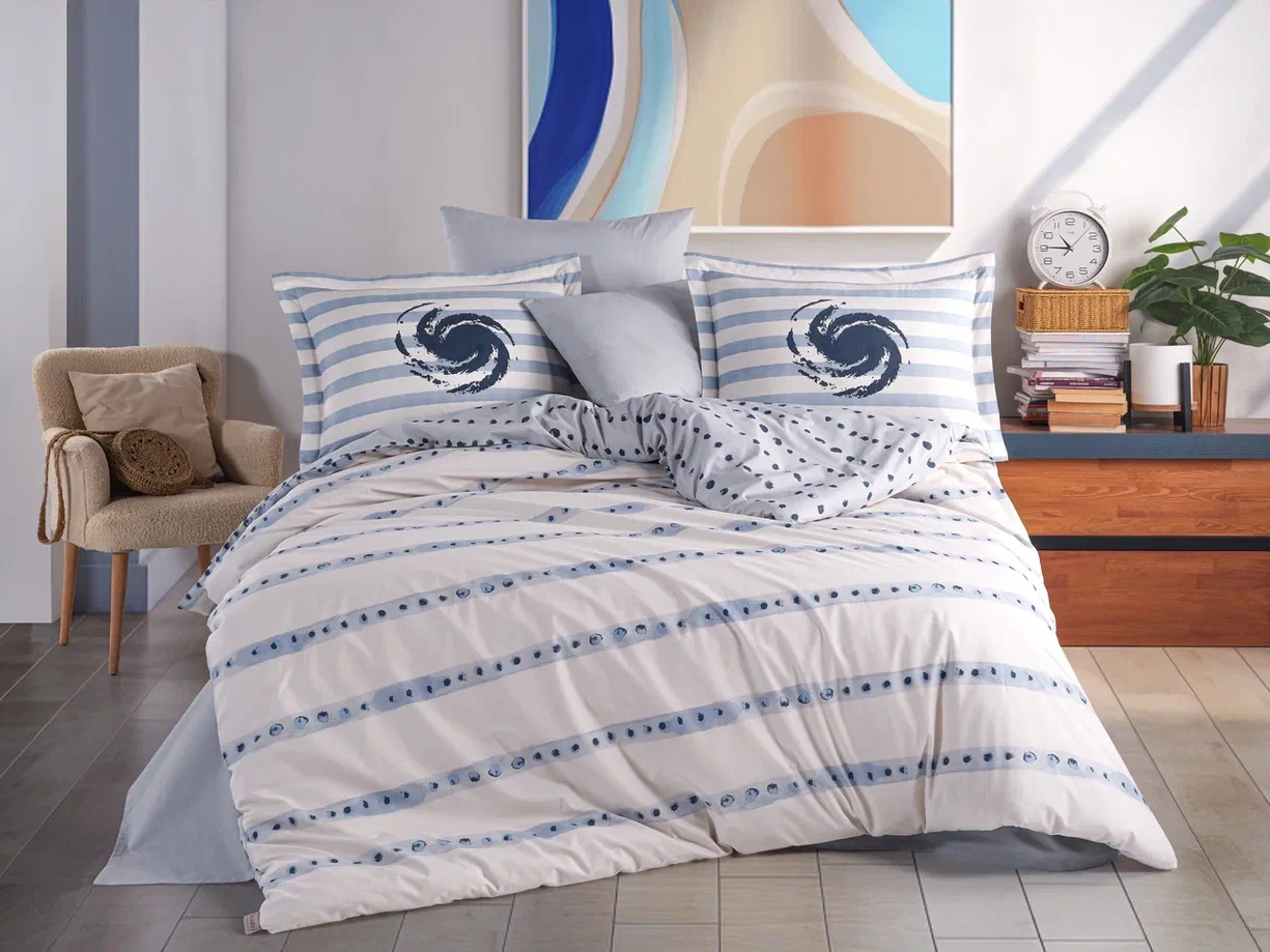 Çift Kişilik Poplin Nev Squall Deniz