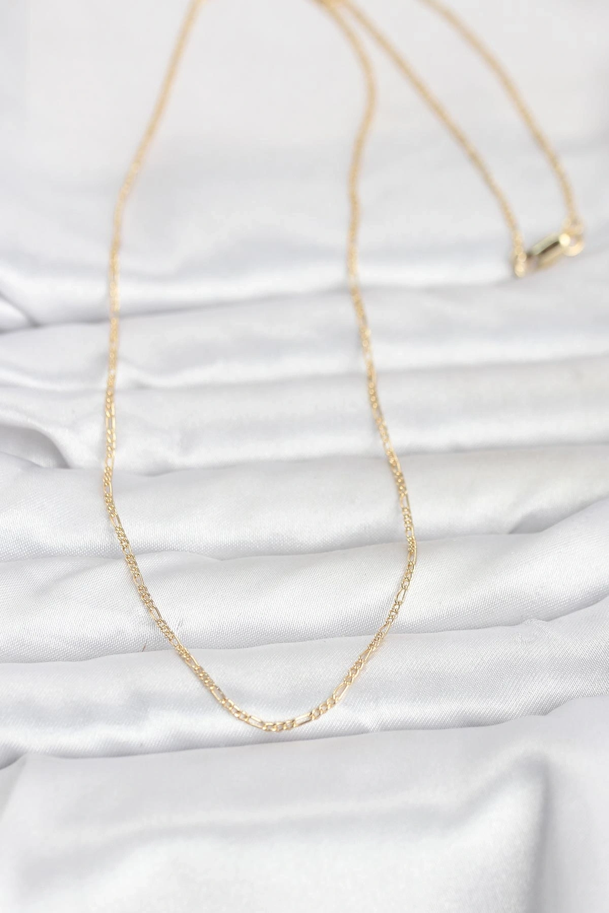 CM 14K Gold Renk 60 cm Zincirli Kadın Kolye