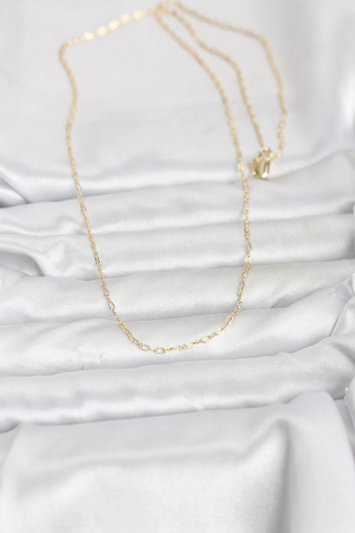 CM 14K Gold Renk 60 cm Zincirli Kadın Kolye