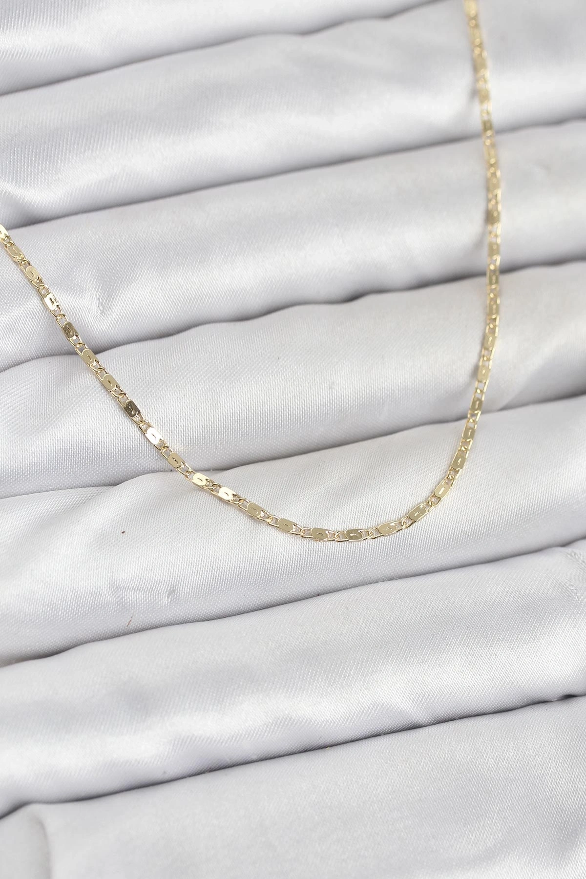 CM 14K Gold Renk Ezme Zincir Model 60 cm Kadın Kolye