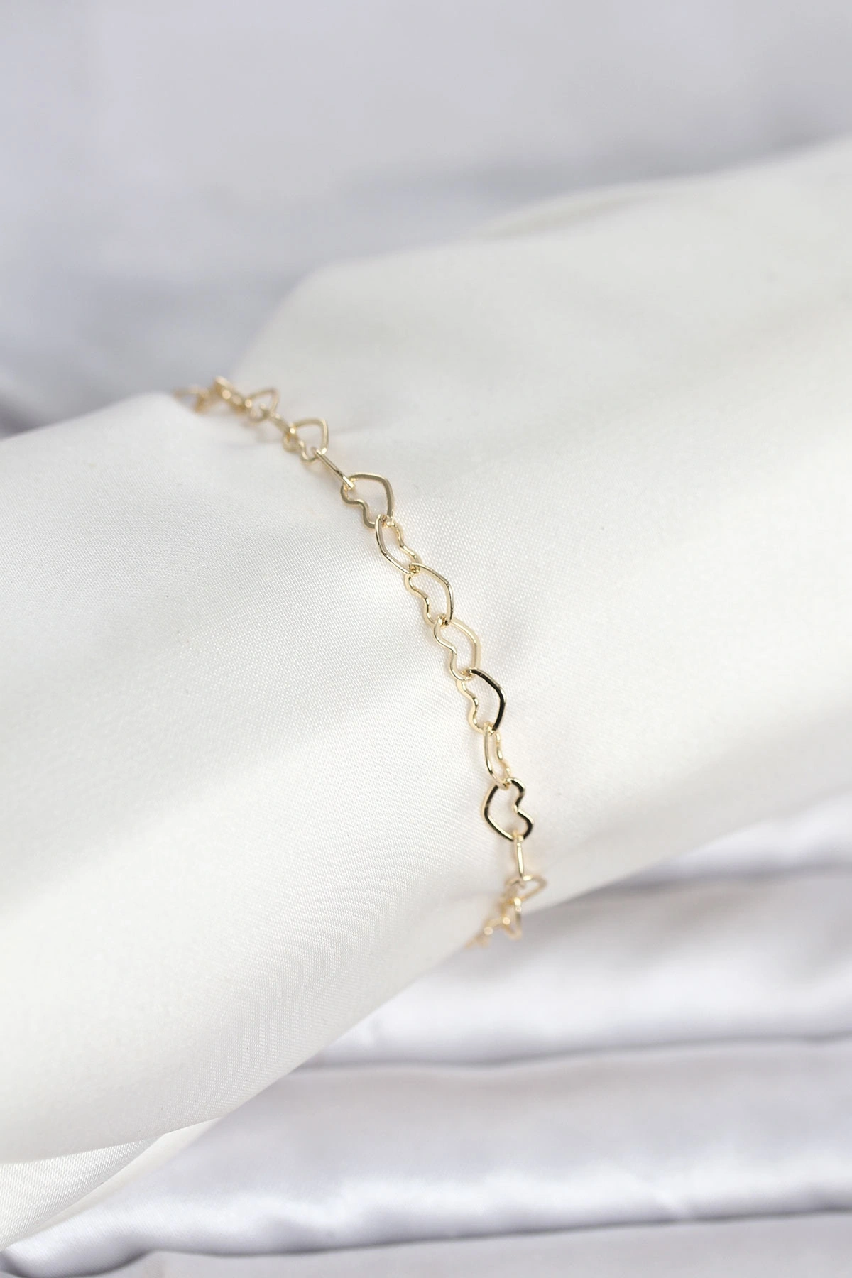 CM 14K Gold Renk Kalpli Zincir Model Kadın Bileklik