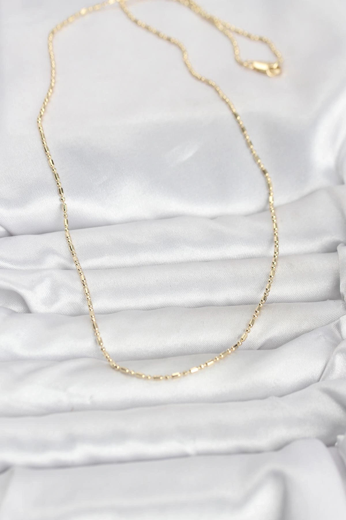 CM 14K Gold Renk Zincirli 60 cm Kadın Kolye