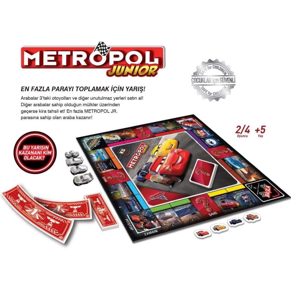 Nessiworld CR 10303 Cars Metropol Junior Oyunu -KS Games
