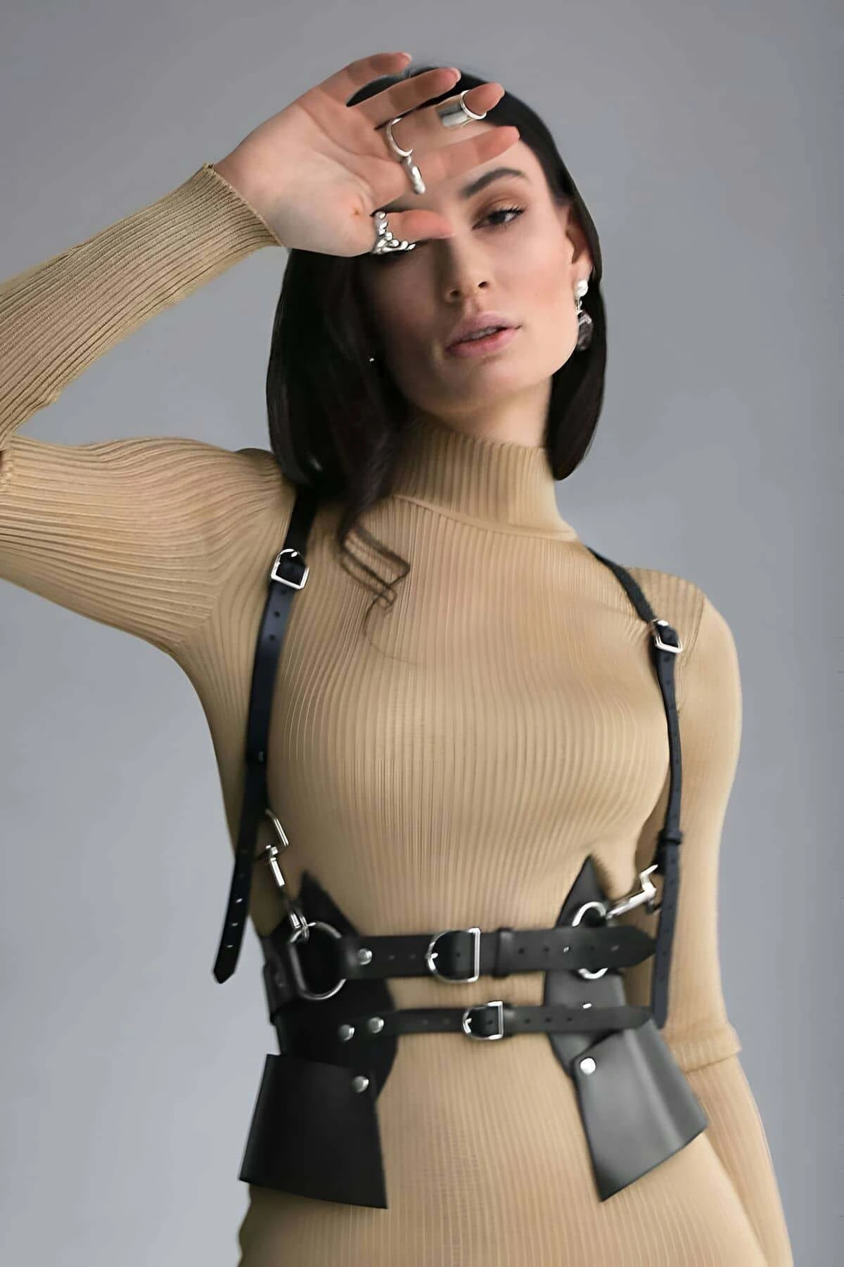 Deri Elbise Kemeri, T-shirt Üzeri Kemer, Şık Deri Kemer - Brf1083