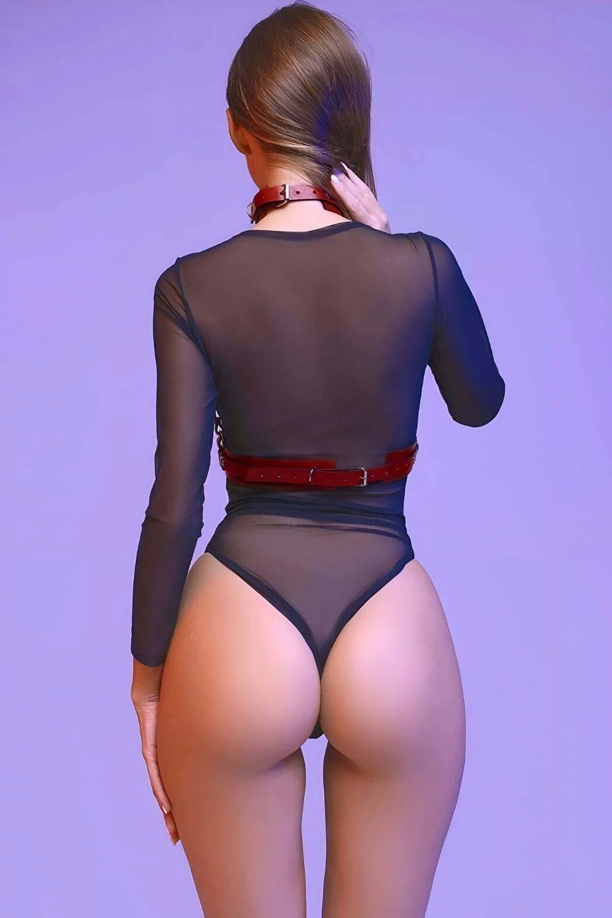 Deri Göğüs Harness, Tasmalı Harness Takım - Brf841