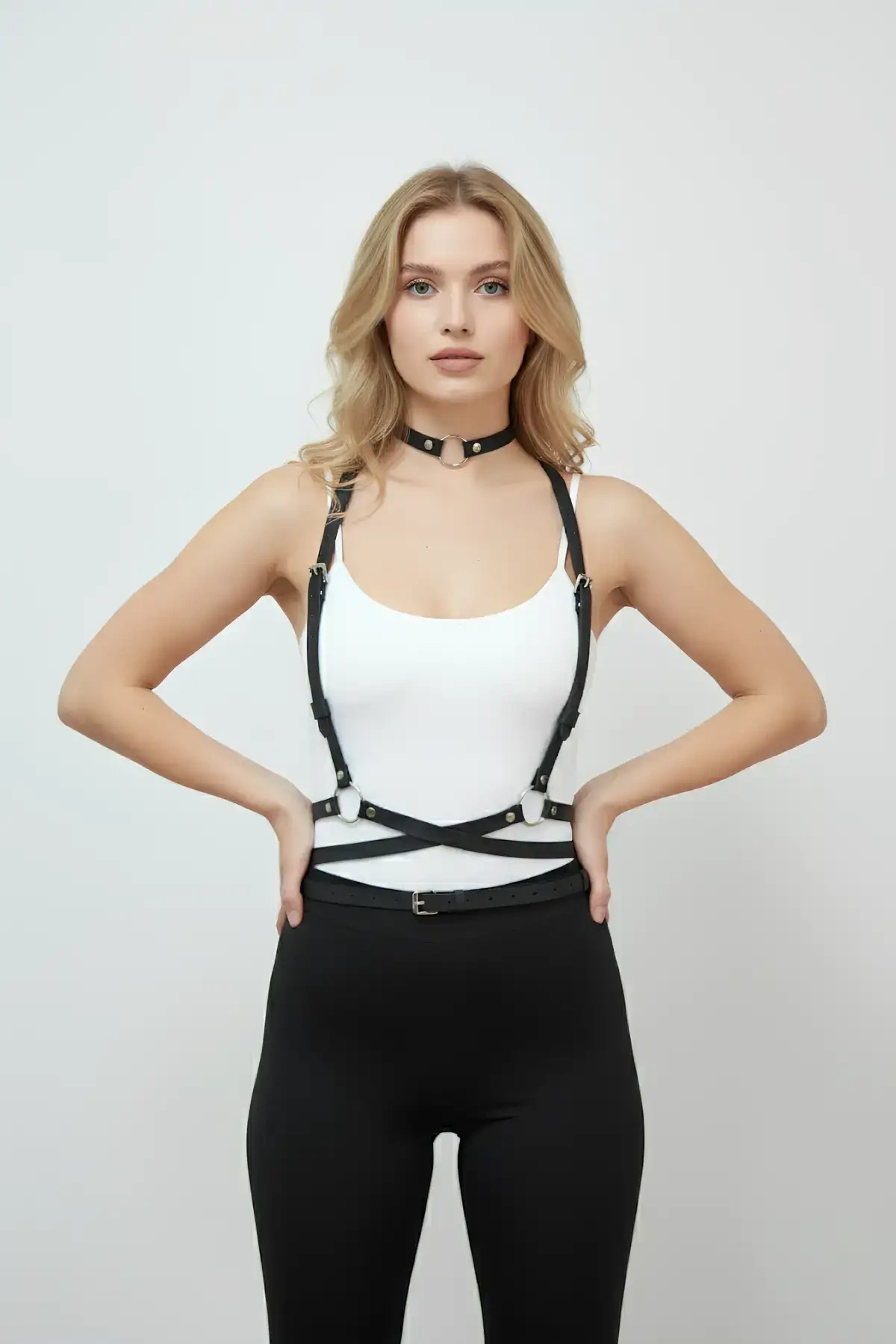 Deri Kemer, Elbise Kemeri Ve Choker Takım - Brf632