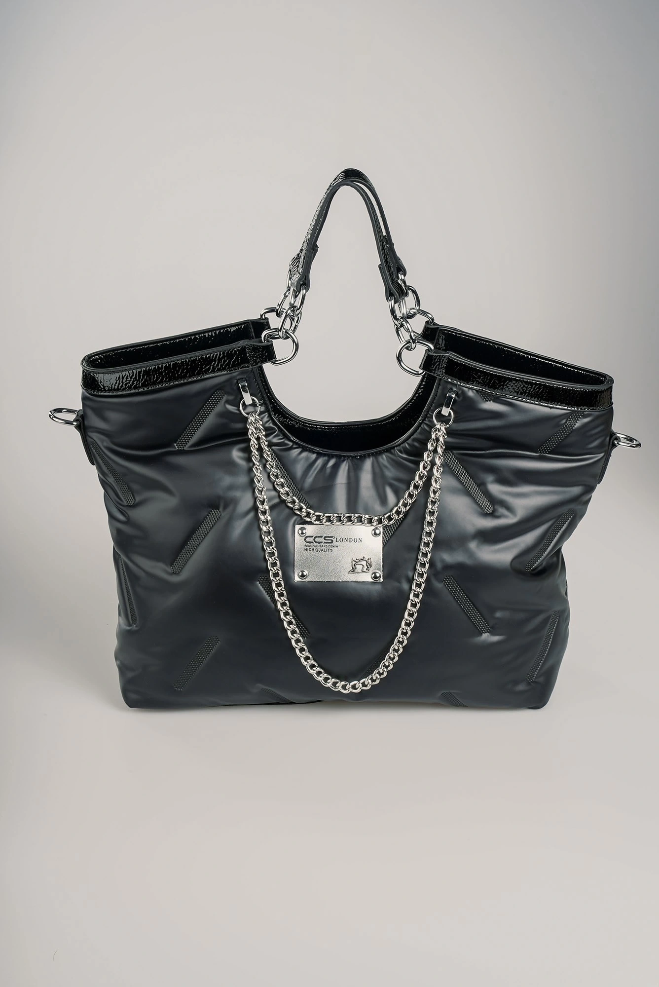 Enya Siyah Cilt Omuz Çantası