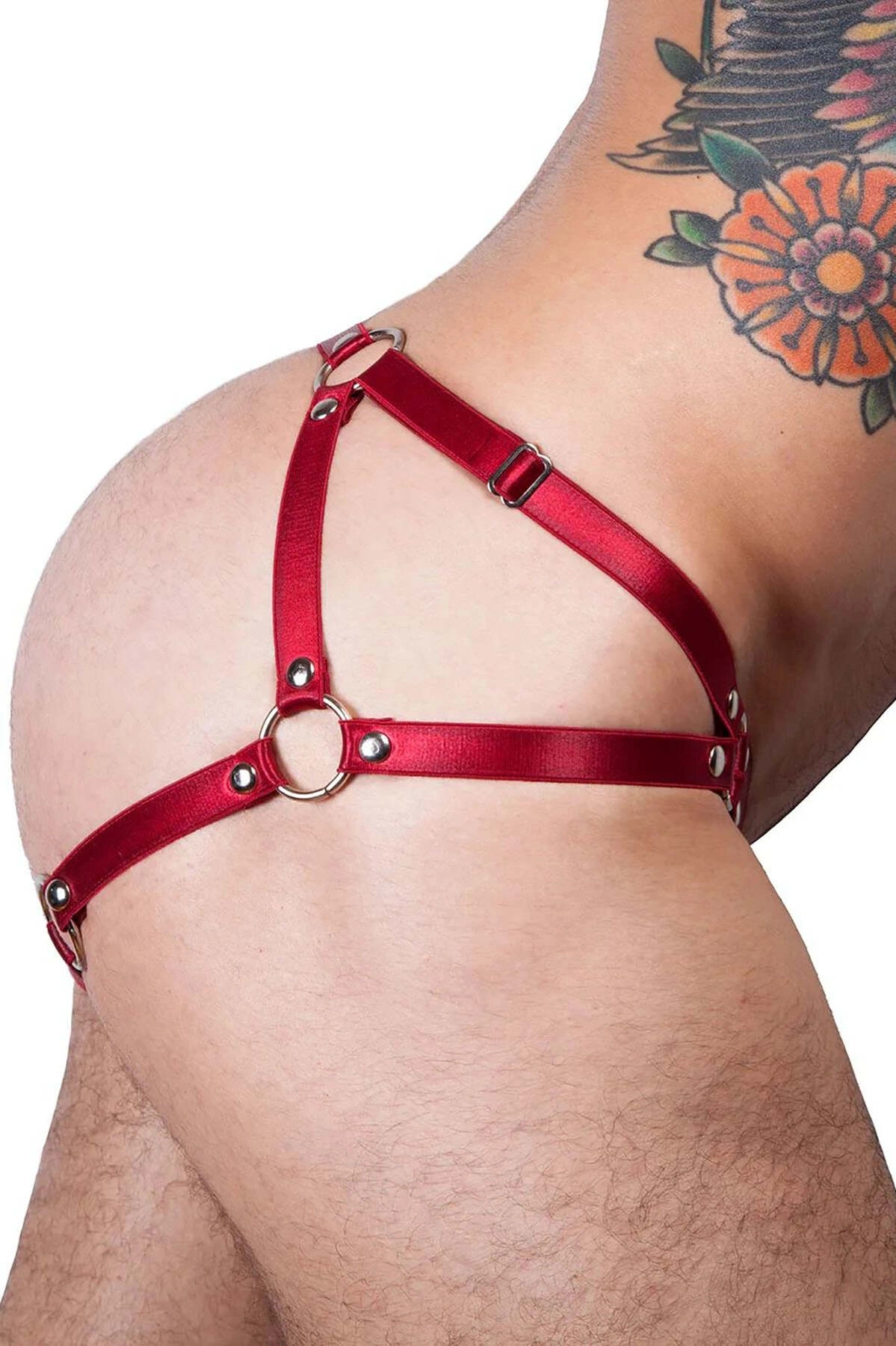 Erkek Külot Seksi Lastik Harness Ve Bileklik - Brfm67