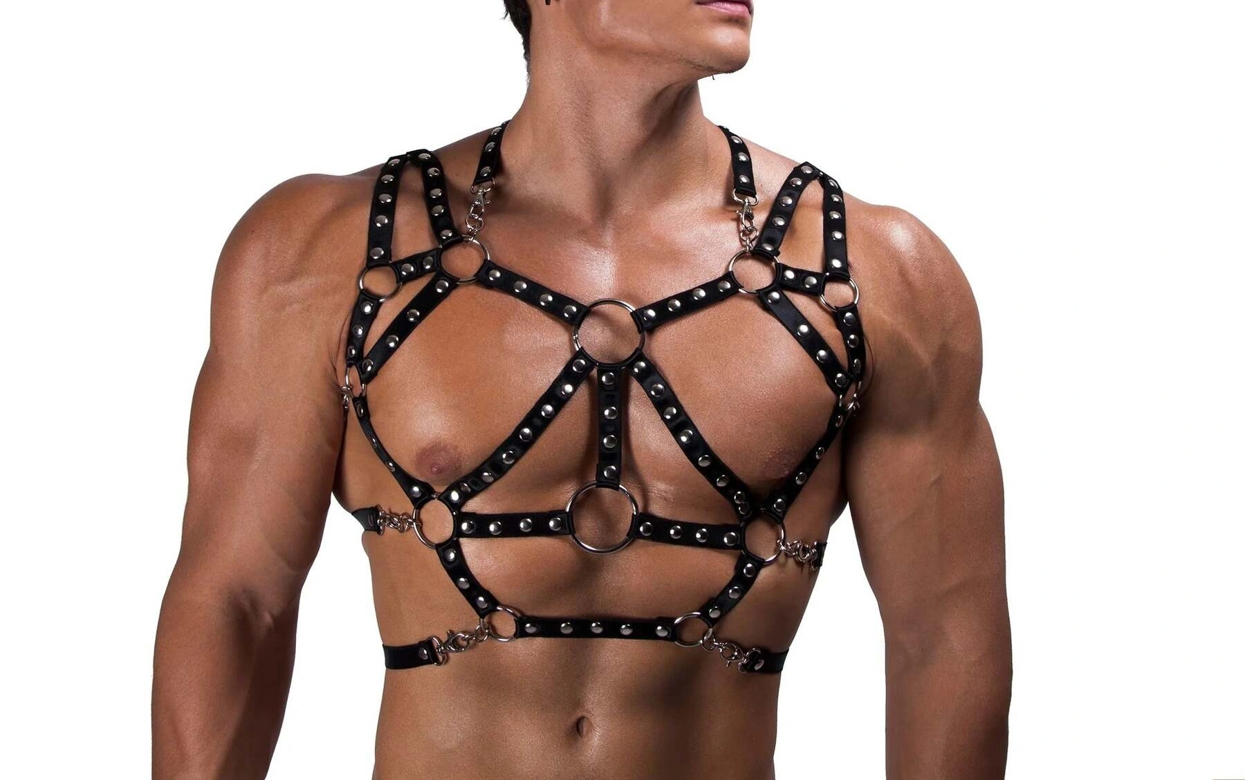 Erkek Lastik Göğüs Harness - Brfm191